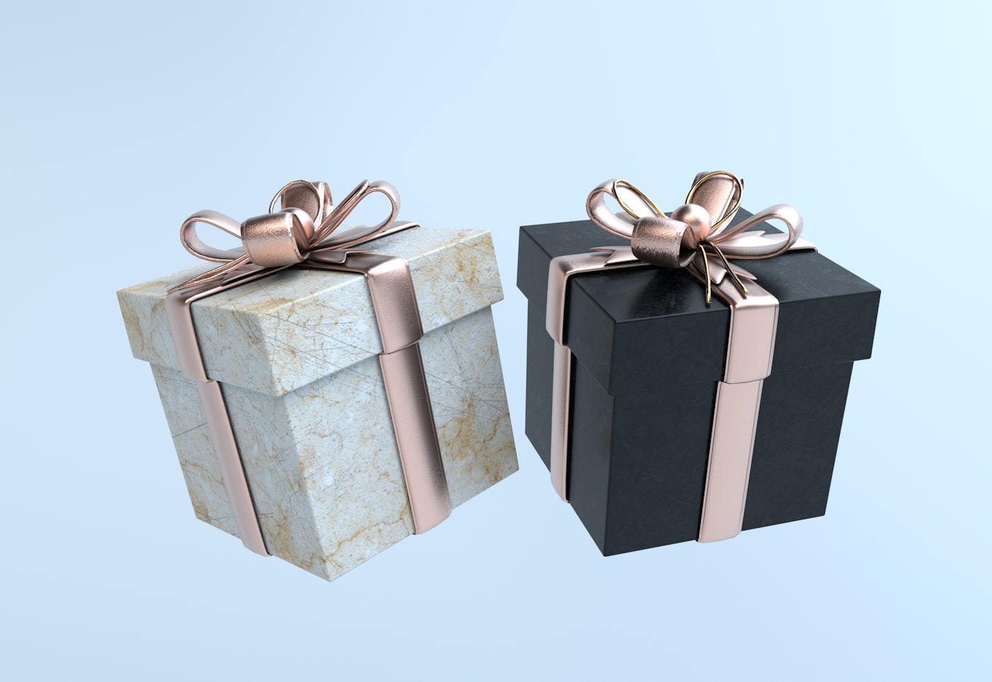 Branded corporate gift boxes prepared for delivery